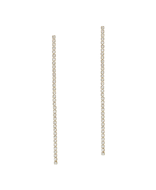 2.5 Inches Stone Linear Post Earring