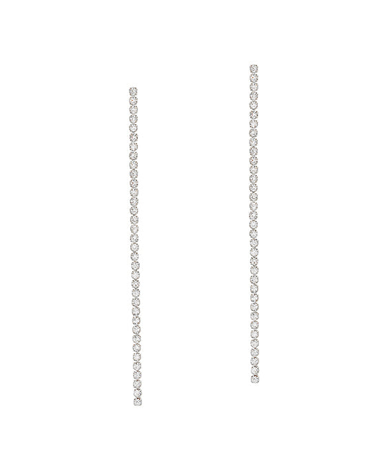 2.5 Inches Stone Linear Post Earring