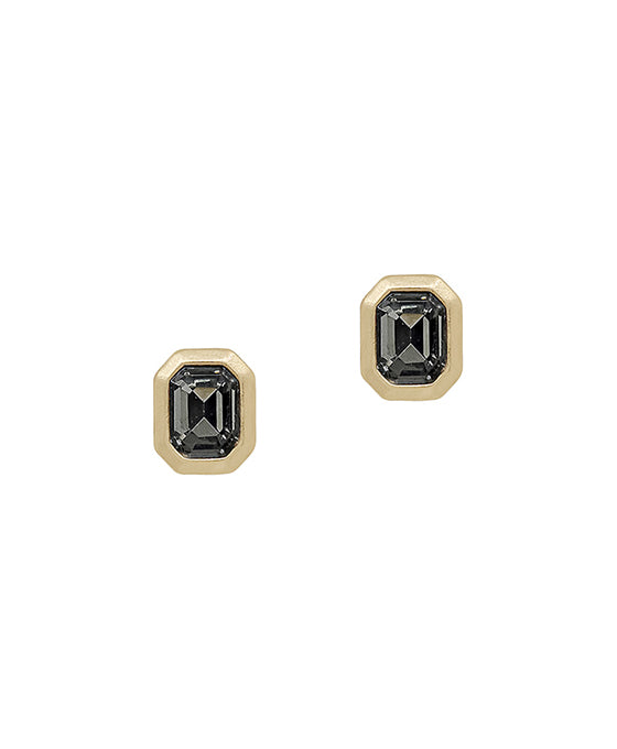 Rectangle Shaped Crystal Stone Earring