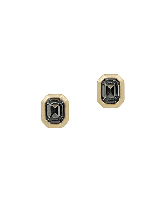 Rectangle Shaped Crystal Stone Earring