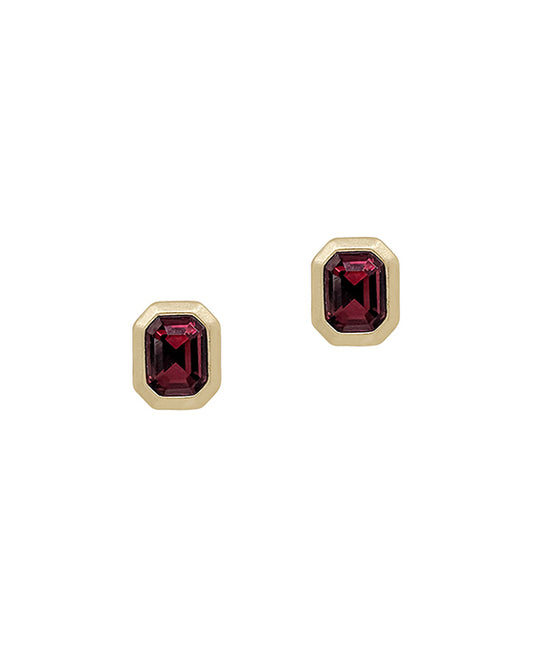 Rectangle Shaped Crystal Stone Earring