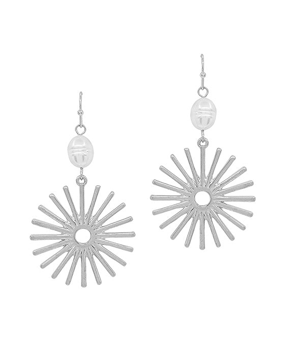 Fresh Water Pearl & Spike Drop Earring