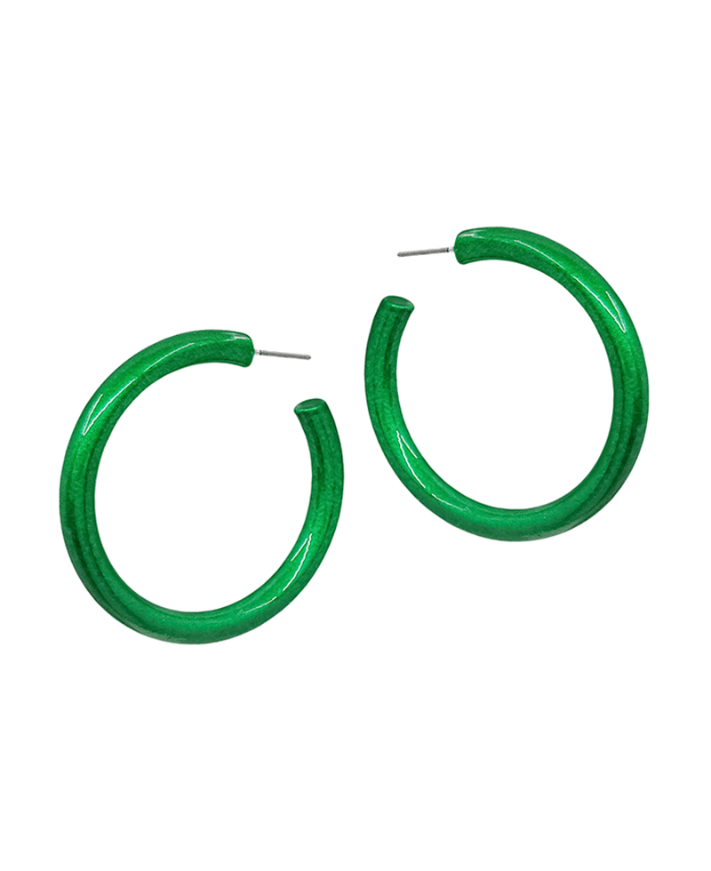 Metalic Coat Hoop Earring