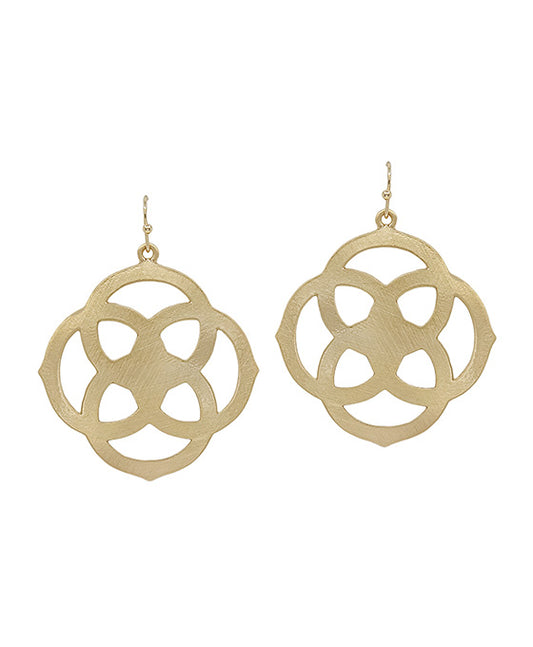1.75 Inches Geo Shaped Metal Earring