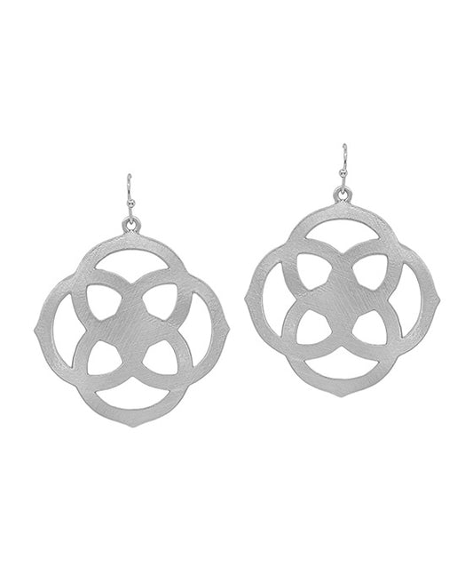 1.75 Inches Geo Shaped Metal Earring
