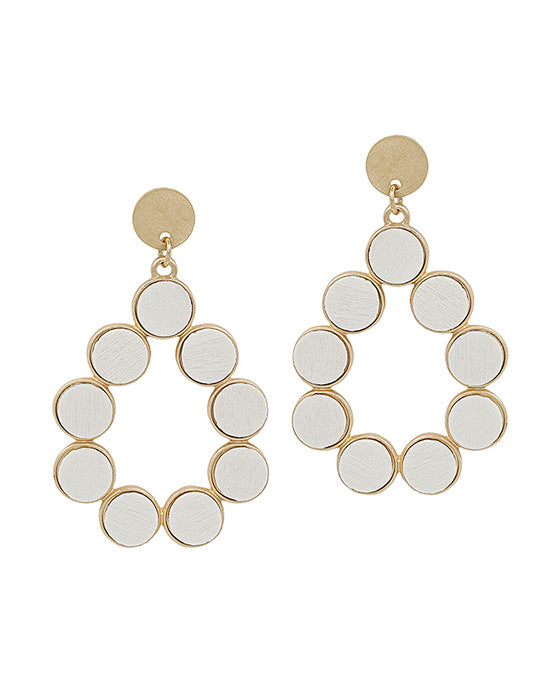 Teardrop Wood Attached Earring