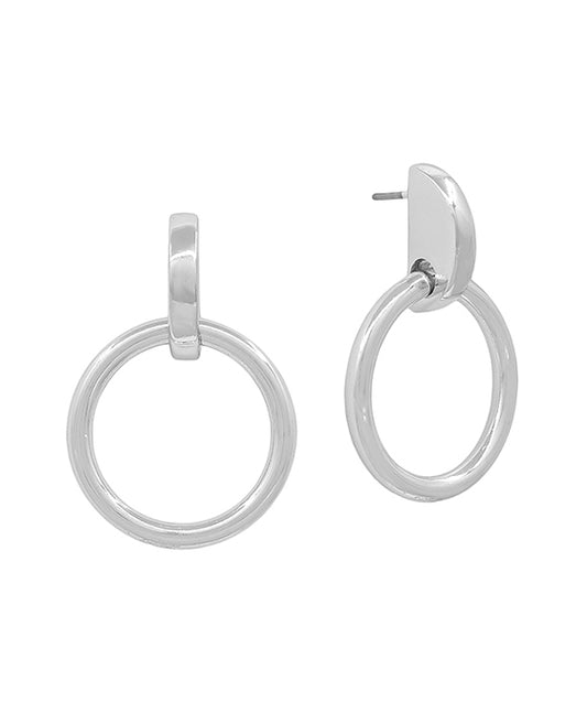 Round Accent Post Earring