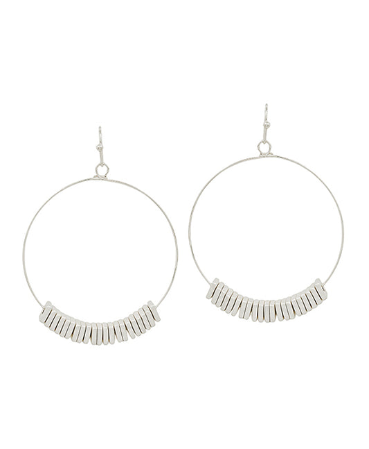 Round Wire w/ Square CCB Earring