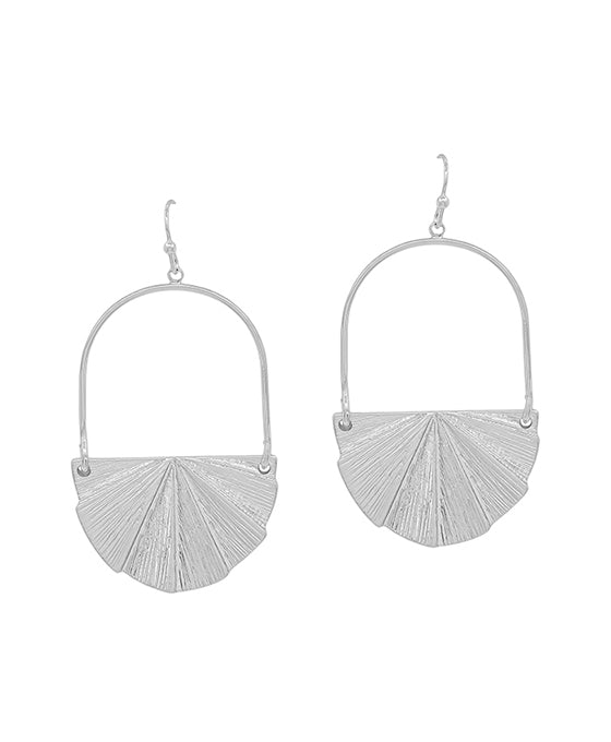 Fanned Shape Metal Earring
