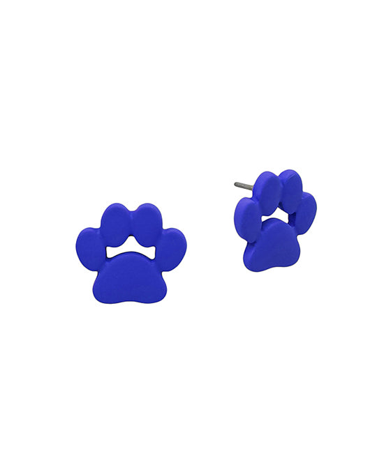 Dog Paw Coat Color Post Earring
