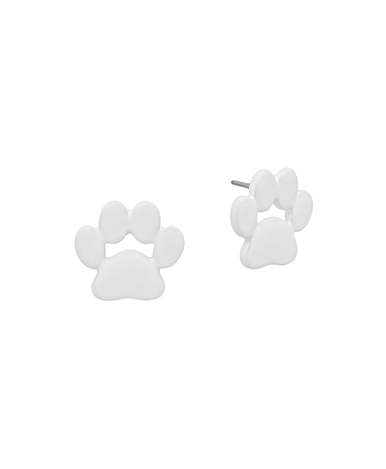 Dog Paw Coat Color Post Earring