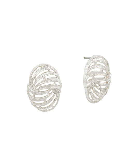 Small Textured Dome Stud Earring