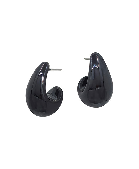 Teardrop Metalic Color Coat Earring