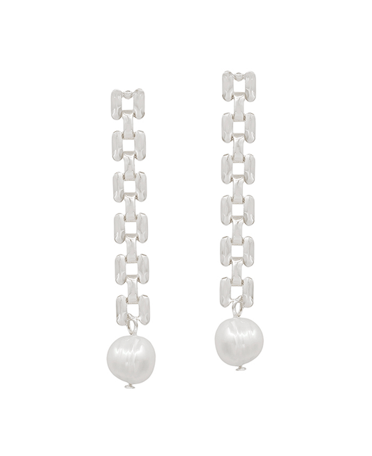 Watch Chain Linear w/ FWP Earring
