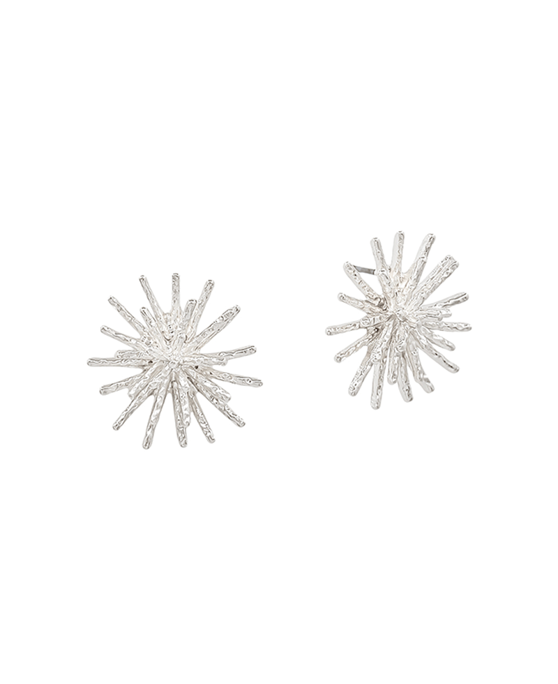 Large Spike Metal Post Earring
