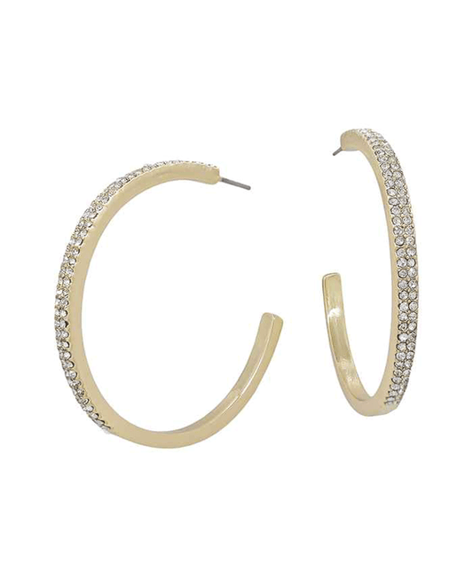Paved 44mm Hoop Earring
