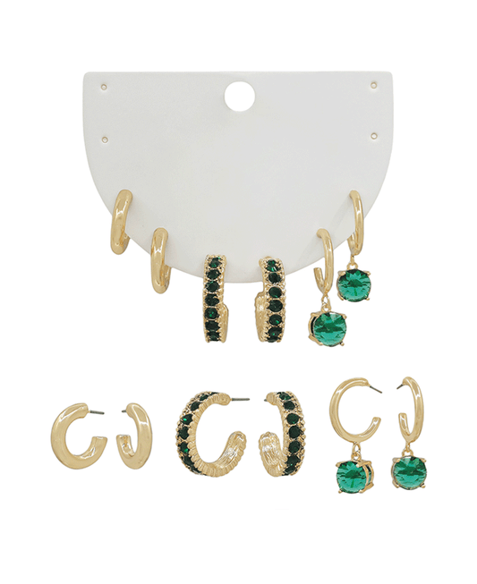 Metal 3 Set Earring