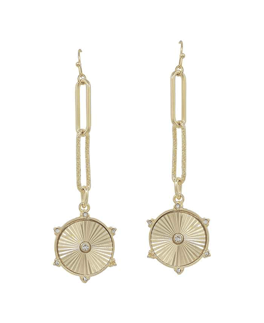 Clip Chain w/ Coin Earring - 2.0"