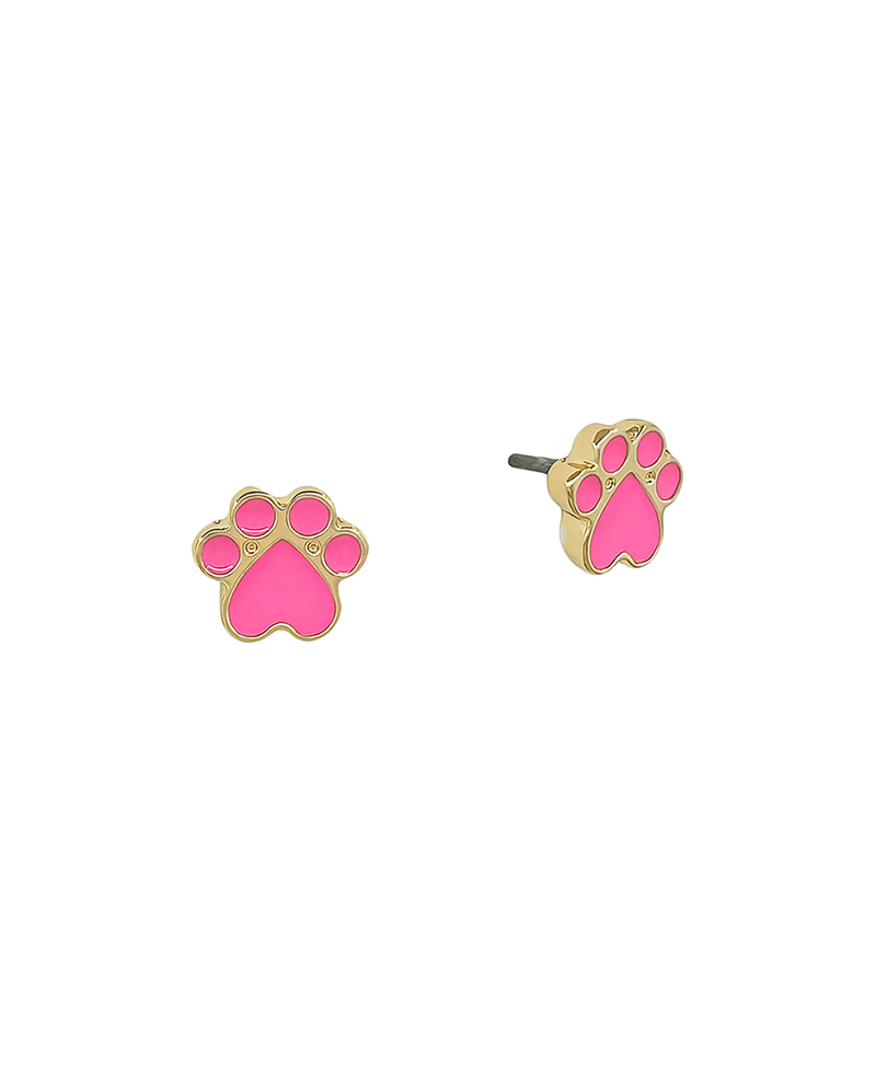 7mm Petit Size Paw Epoxy Stud Earring