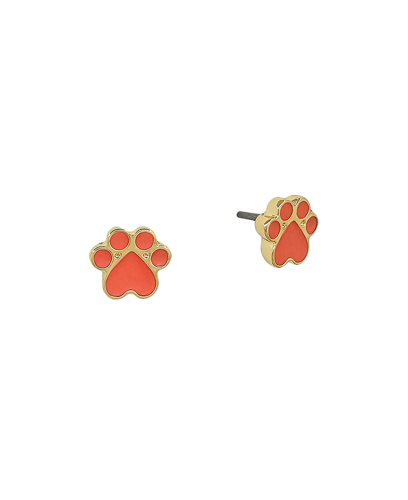 7mm Petit Size Paw Epoxy Stud Earring