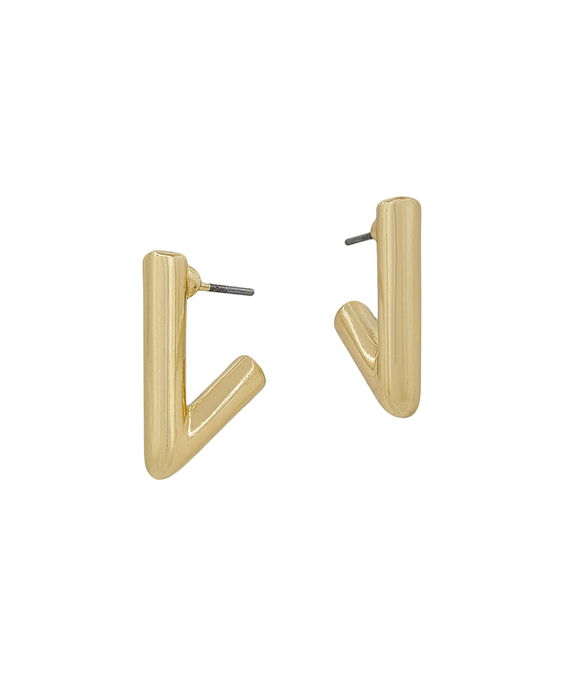 20mm Triangle Shape Metal Hoop Earring