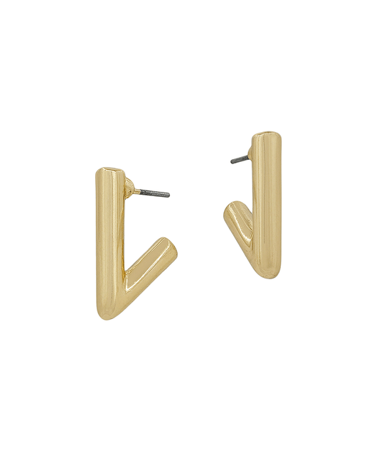 20mm Triangle Shape Metal Hoop Earring