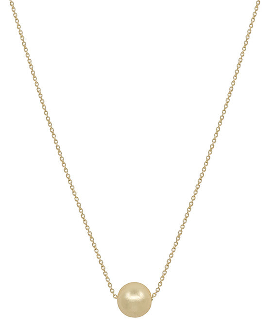 12mm Metal Ball Short Necklace