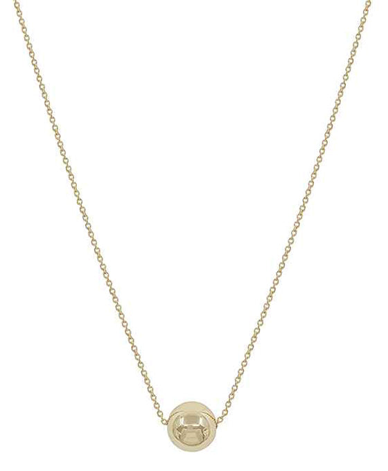 12mm Metal Ball Short Necklace
