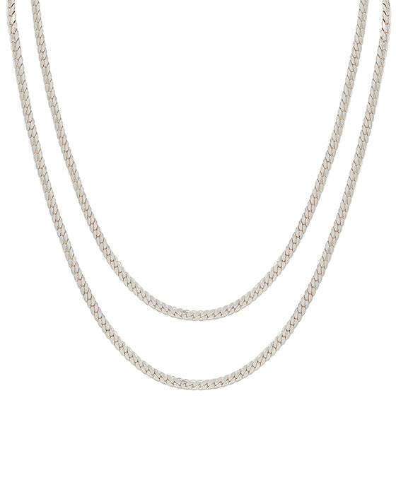 Double Layered Snake Chain Necklace