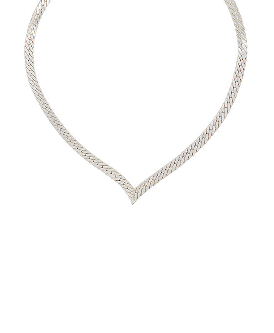 V Shape Snake Chain Short Necklace