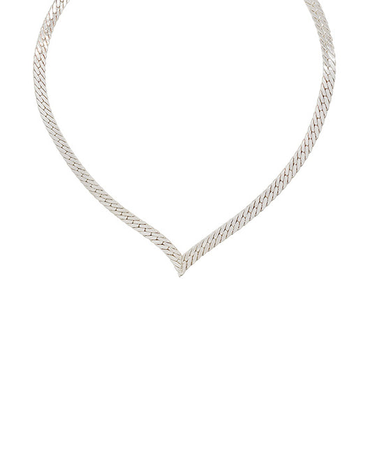 V Shape Snake Chain Short Necklace