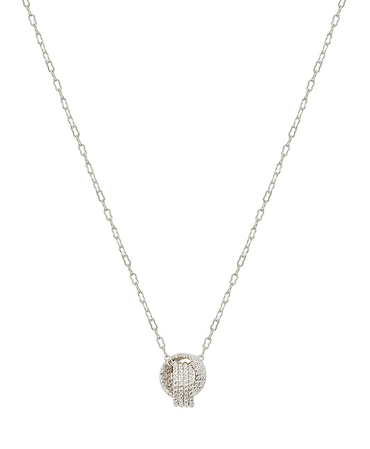Double Round Texture Linked Short Necklace