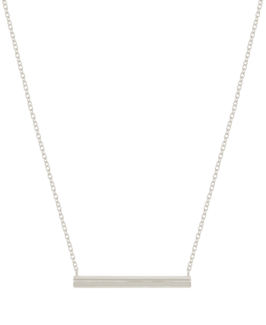 Metal Cylinder Short Necklace