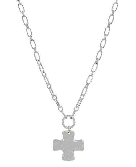 Cross Pendant Chain Short Necklace