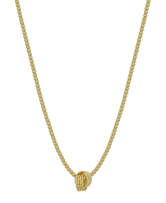 3mm CCB Body w/ Knot Metal Short Necklace