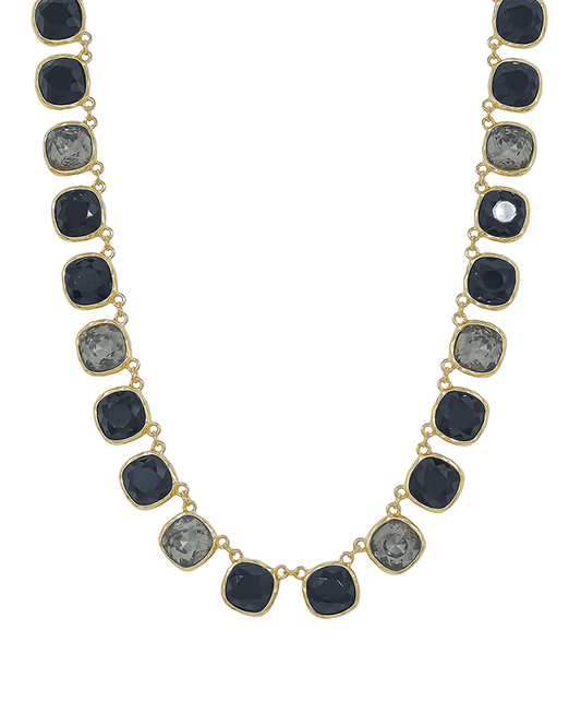 12mm Color Mixed Crystal Short Necklace