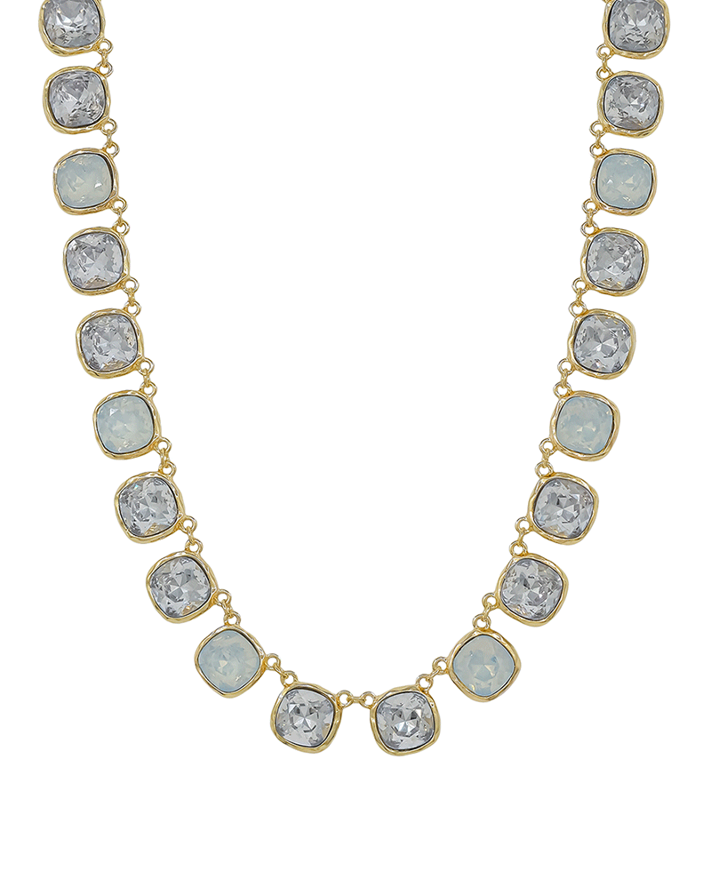 12mm Color Mixed Crystal Short Necklace