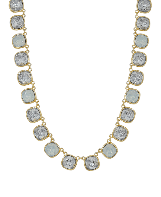 12mm Color Mixed Crystal Short Necklace