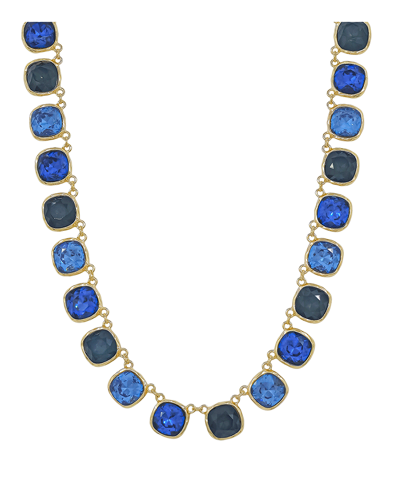 12mm Color Mixed Crystal Short Necklace
