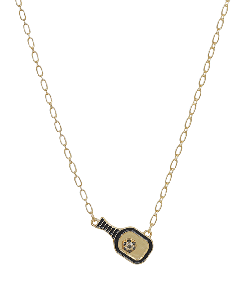 Pickleball Epoxy Short Necklace