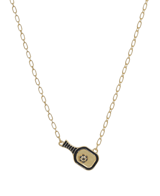 Pickleball Epoxy Short Necklace