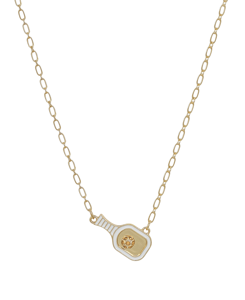 Pickleball Epoxy Short Necklace