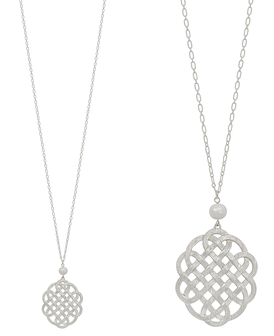 Filigree Metal w/ FWP Necklace