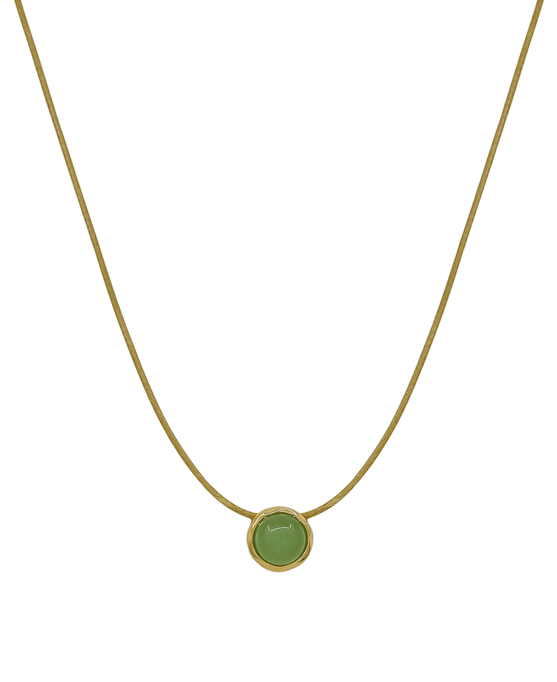 10mm Stone Cord Short Necklace