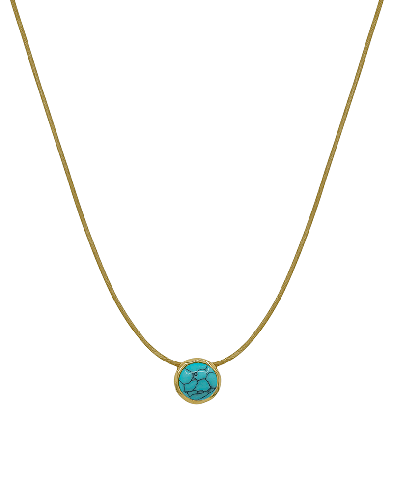 10mm Stone Cord Short Necklace