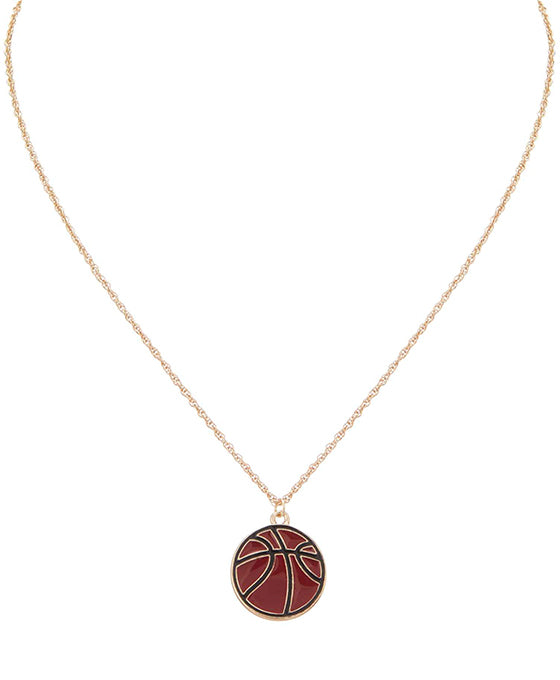 Sports Epoxy Pendant Chain Necklace