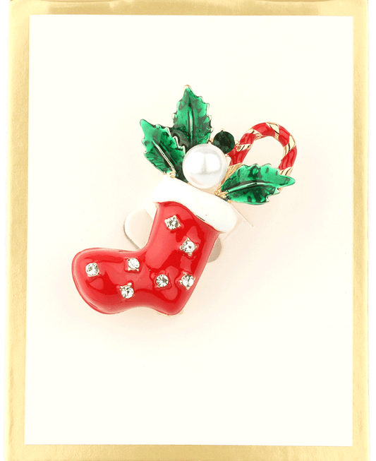 Epoxy Christmas Brooch