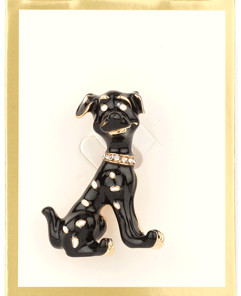 Epoxy Dog Brooch