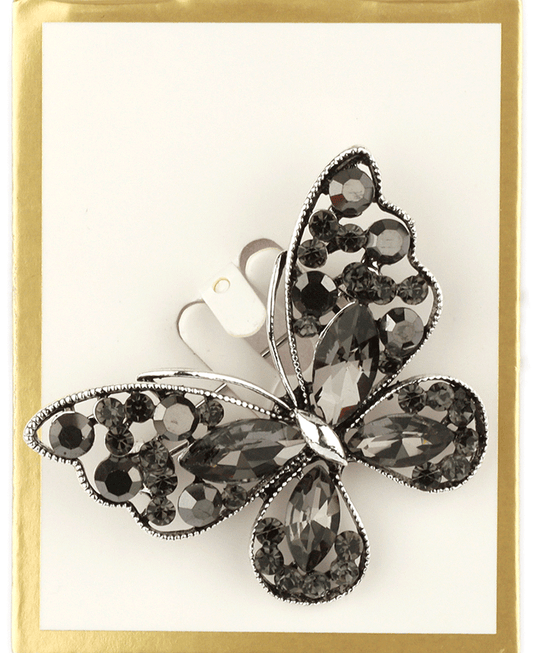Rhinestone Butterfly Brooch
