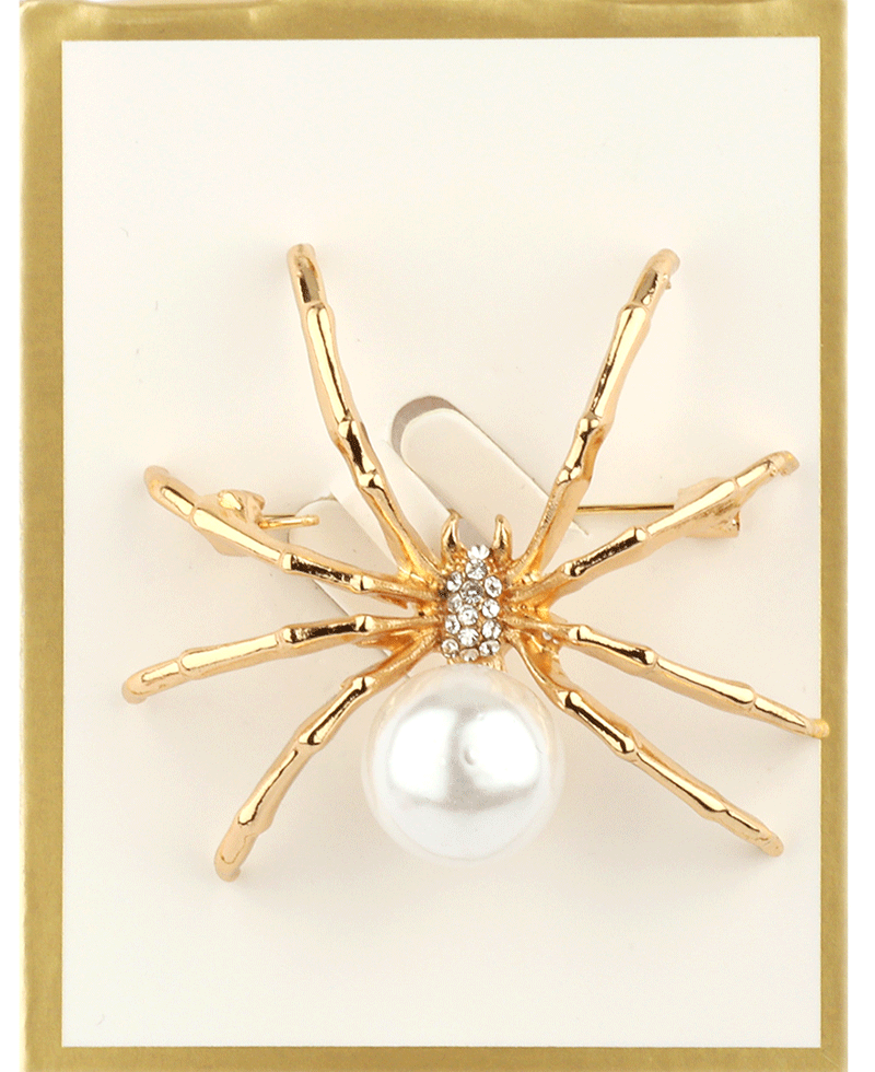 Spider w/ Pearl Brooch